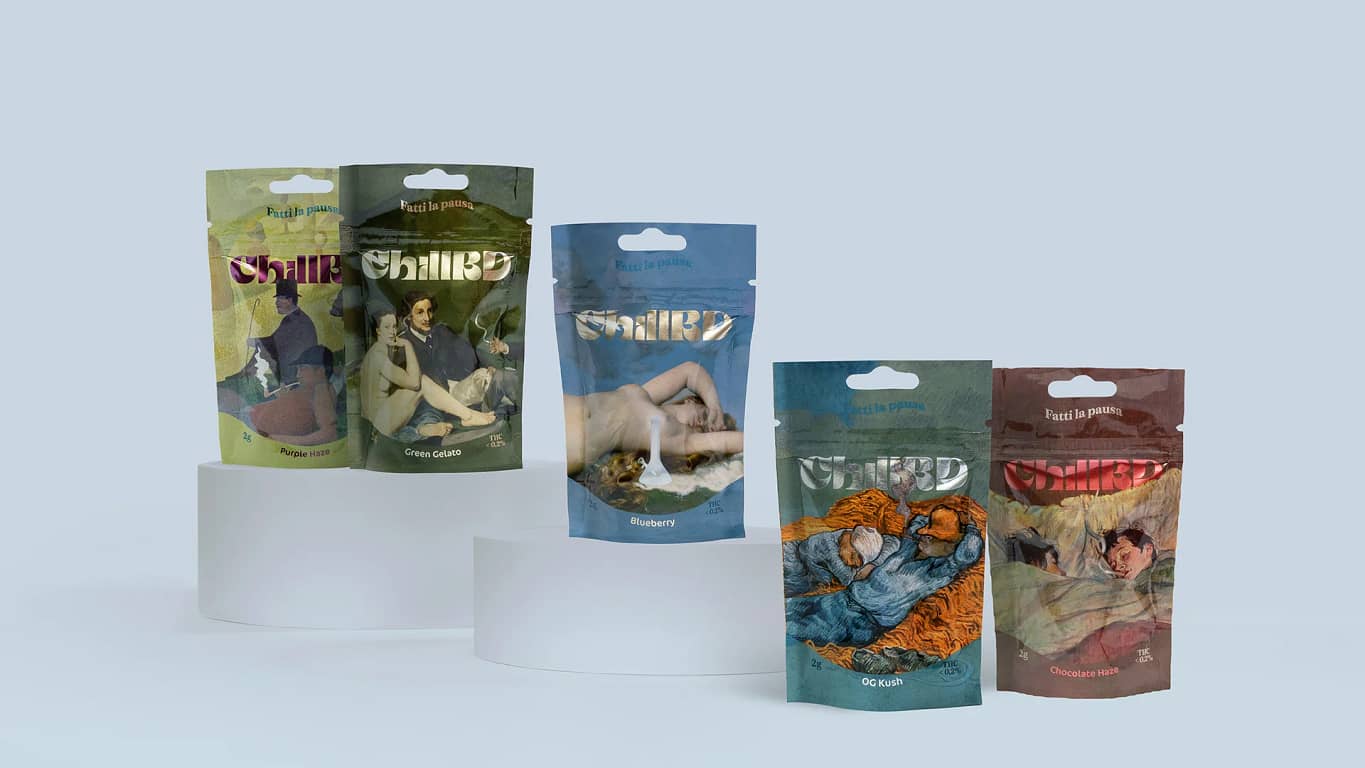 packaging per la canapa