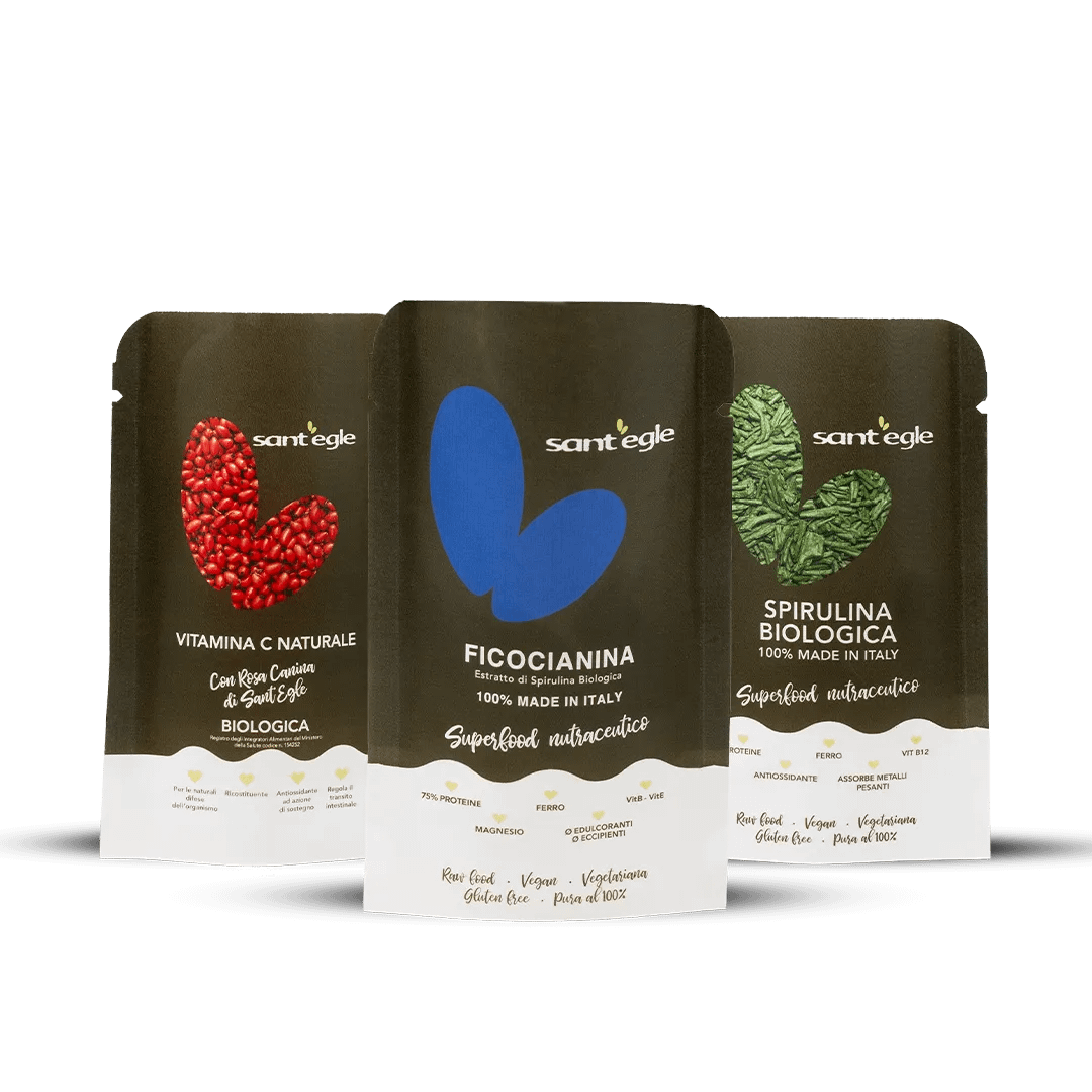 Packaging multisoggetto per integratori sant'egle