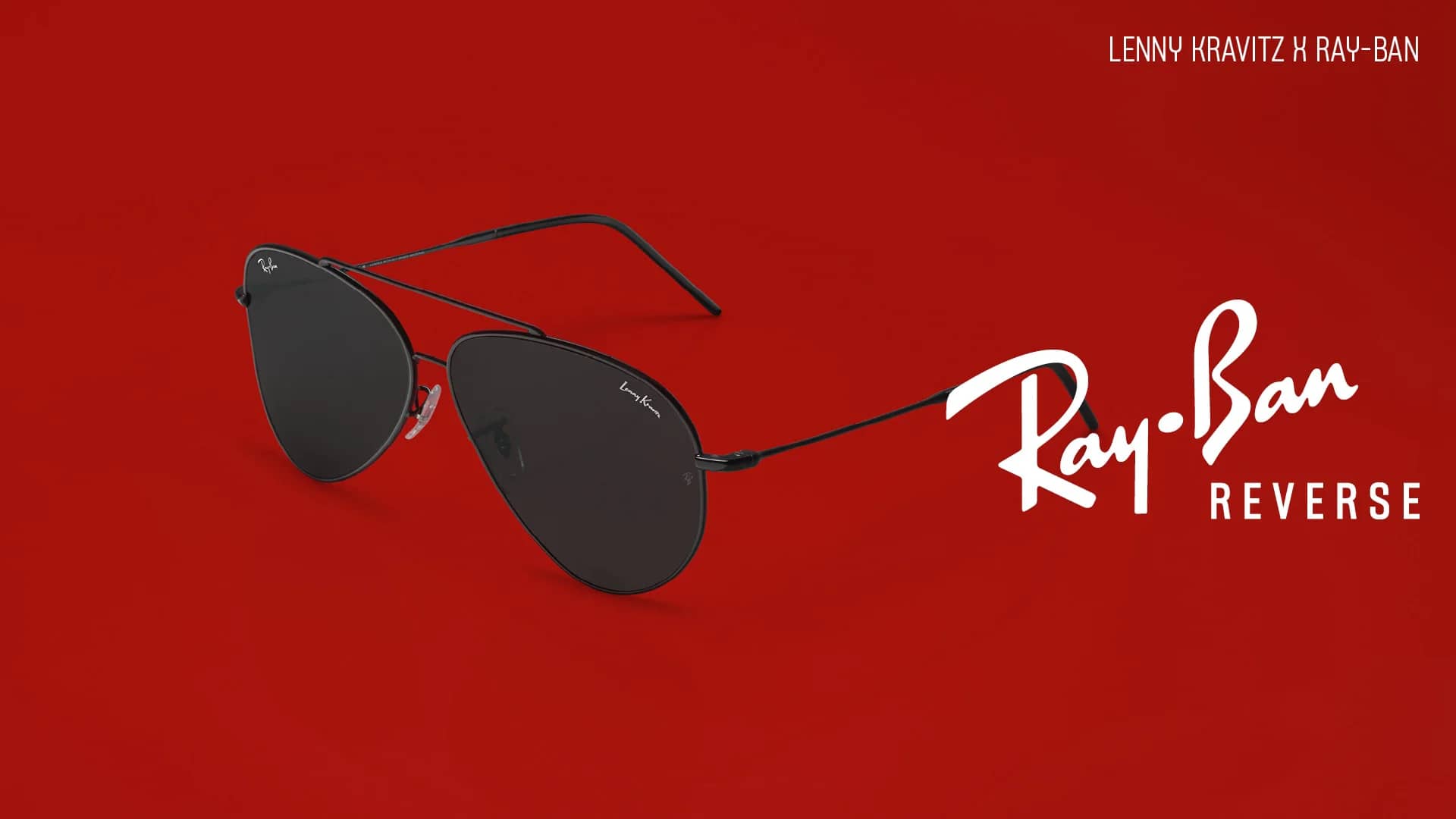 Occhiali da sole aviator Ray-Ban Reverse edizione limitata con Lenny Kravitz