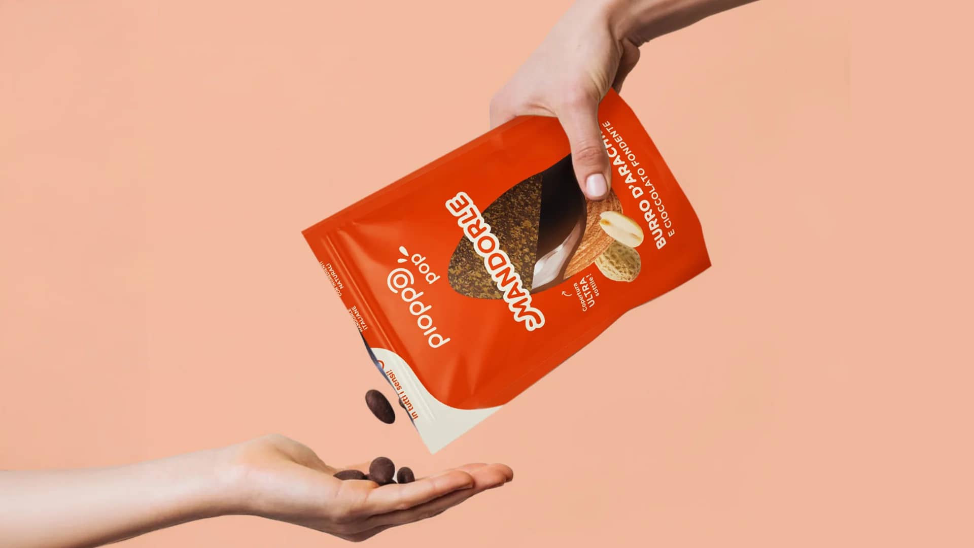 Packaging alimentare personalizzato per gli snack di Pioppo