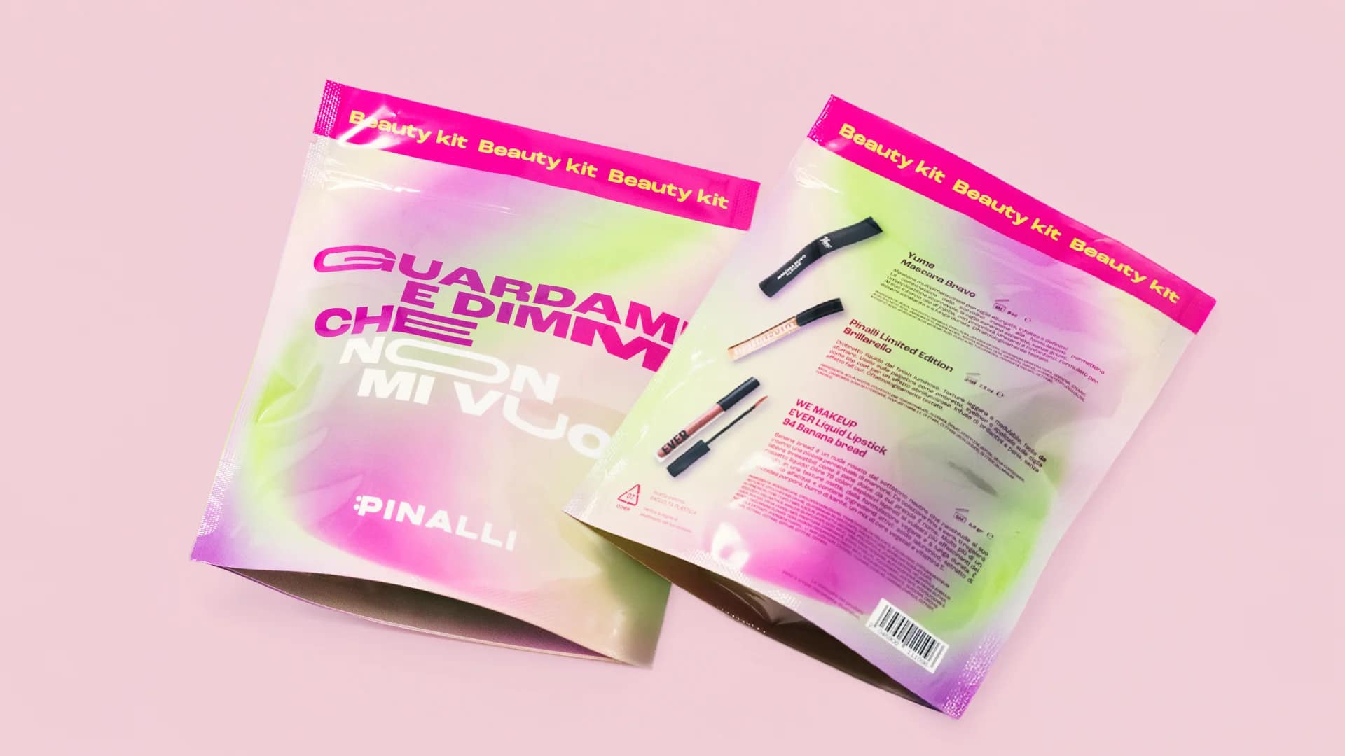 The perfect packaging for Pinalli Beauty Kits