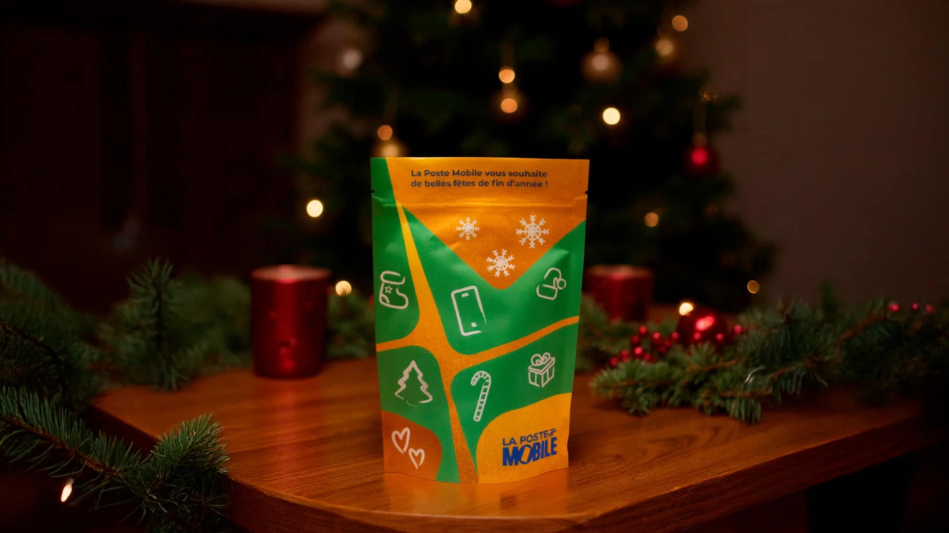 Christmas packaging La Poste Mobile