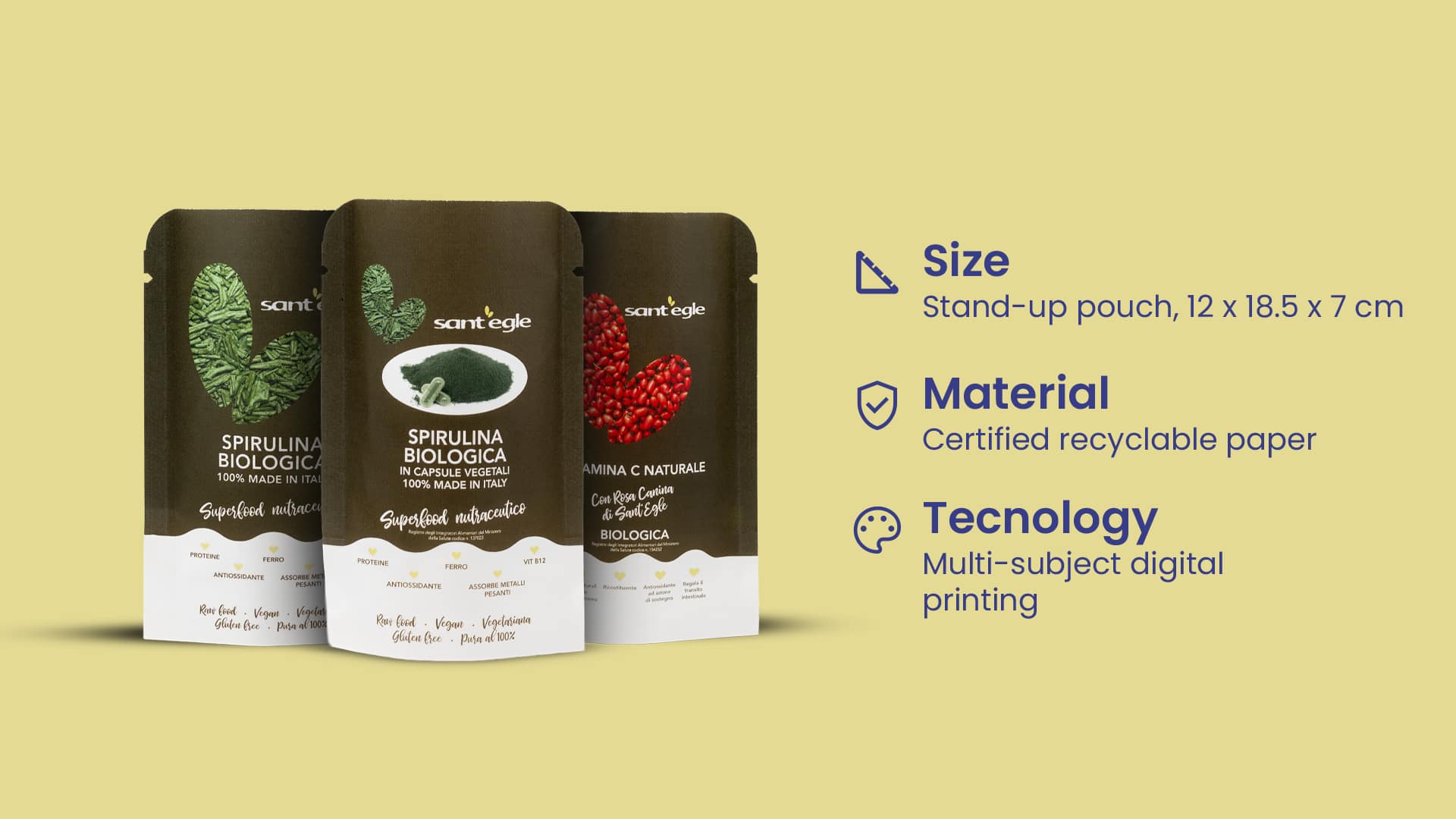 Packaging Organic Supplements Sant’Egle
